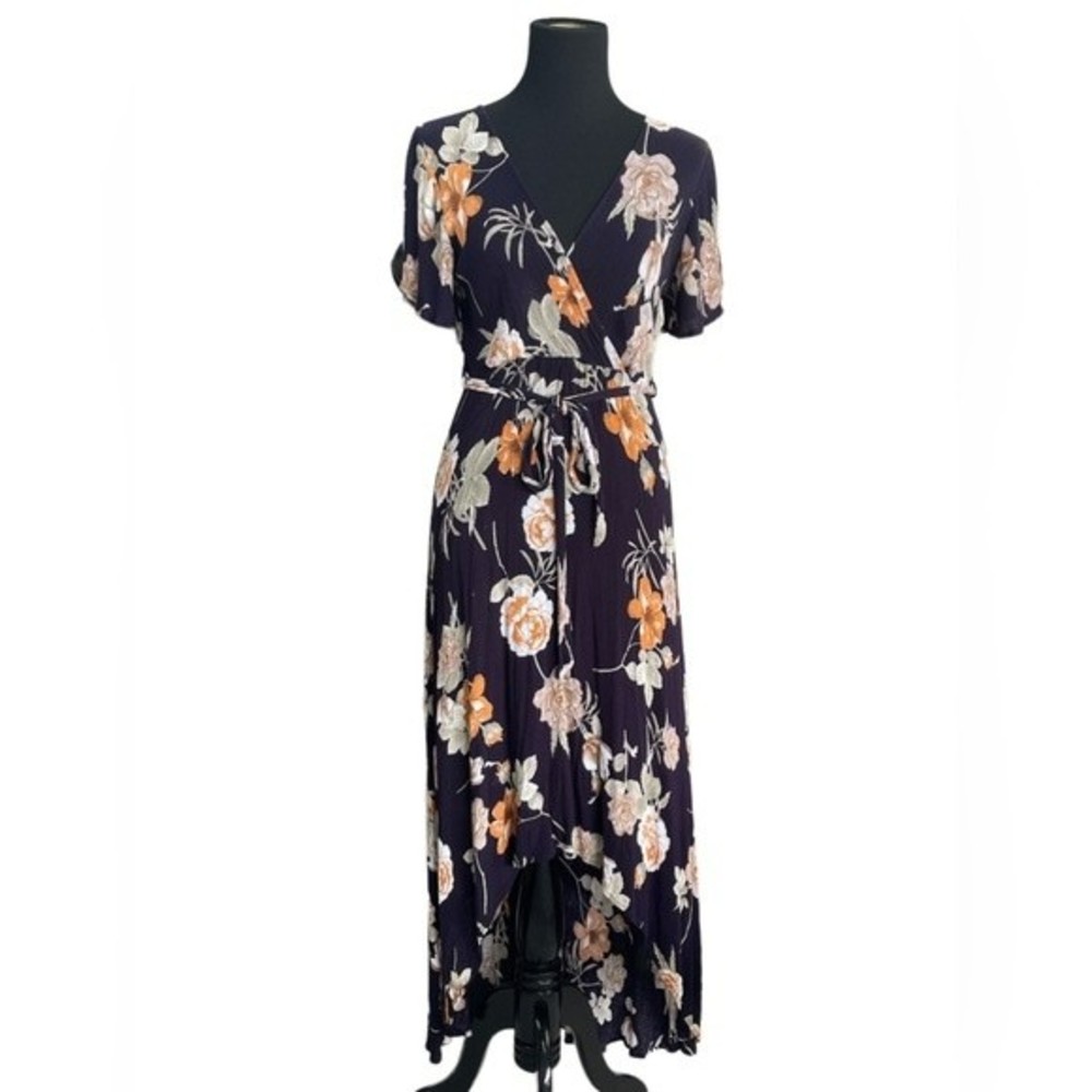 Mahina Floral Print High-Low Dress Sz S - Gently worn, great condition